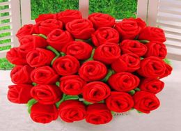 Selling Plush Flower Artificial Rose Stuffed Toy Cartoon Fake Flowers Curtain Buckle Party Wedding Home Decor3002718