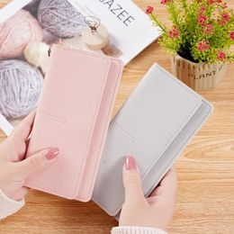 Wallets PU Leather Long Women Thin Large Capacity Female Coin Purses Hasp Clutch ID Credit Multi-Card Holder Money Bag Clip