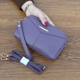 Shoulder Bags Bag Female 2024 Summer Pu Lady's Hand Korean Soft Surface Messenger Simple Leisure Shell