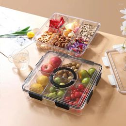 Storage Bottles 1Pc Seal Box With Folding Handle Space-saving Food Container Airtight Multi-compartment Fridge For Home