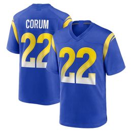 2024 NEW Draught First Round Pick Player Game Jersey Football Jerseys 22 Blake Corum ersey Men's Women's Youth Game Custom S-6XL