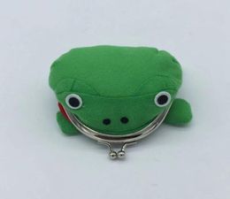 1PCS Frog Shape Cosplay Green Animal Bag Coin Purse Wallet Soft Furry Plush Purse Gift Smart Wallet Mini Slim Card Wallet 1008 X23226050