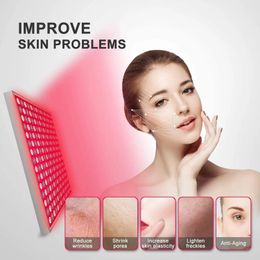 LED Light Therapy Panel 45W Body Pain Relief Treatment 660nm 850nm Near Infrared Full Anti Aging Red Grow 240430
