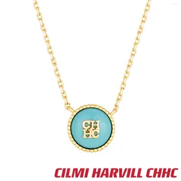 Chains CILMI HARVILL CHHC Autumn Women's Necklace Brass Resin Banquet Mature Versatile Gift Box Packaging Daily