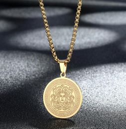 Pendant Necklaces Exquisite Mythical Necklace Women Men Ancient Greek Symbol Jewelry Stainless Steel Pagan Gift8797688