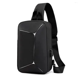 Day Packs Men Chest Bag Shoulder Crossbody Waterproof Large Capacity For Mobile Phone ZJ55