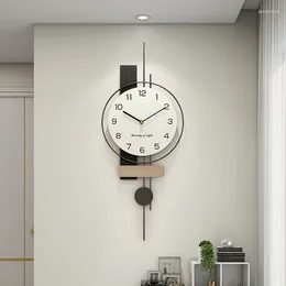 Wall Clocks Battery Korean Clock Minimalist Stylish Bathroom Classic Watch Modern Designer Montre Decoration