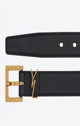 Fashion Men Belts Designer Leather Belt For Women Classic Letter S Buckle Luxury Ladies Waistband Gold Silver Cintura Mens Ceintur4445970