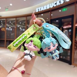 Authentic Square Beast Era Creative New Keychain Rope Keychain Silicone Cute Accessories Small Pendant Pendant