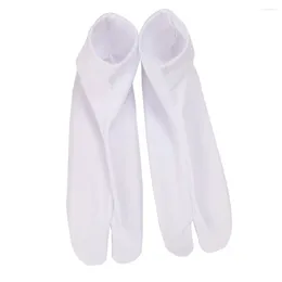 Women Socks Two Toe White Japanese Style Breathable Anti-skidding Stockings Cotton Finger Women's
