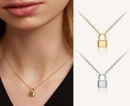 Van Lock Chain Necklace Punk Link Lockit Silver Pendant Luxury designer Necklace Women Gothic Jewellery V Arpels2516568