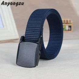 Belts Plastic Steel Smooth Buckle Quick Drying Canvas Belt Male Outdoor Leisure Nylon Tanks Grain Multifunction Practical Waistband