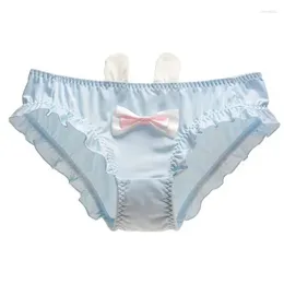 Women's Panties Cute And Sweet Ears Low Rise Elastic Underwear Lolita Princess Style Sexy Thong