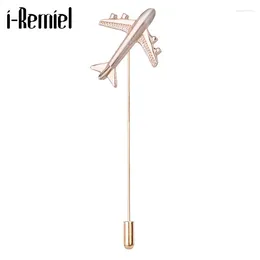 Brooches Korean Metal Animal Horse Brooch Pin Aircraft Long Needle Unisex Suit Scarf Buckle Trendy Jewellery Colthing Accessories