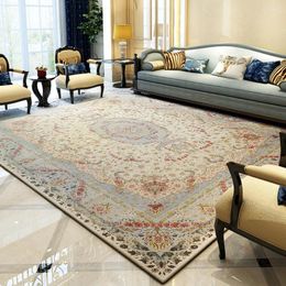 Carpets Living Room Bedroom European And American Table Carpet Household Ethnic Study Bedside Blanket Style Scrubbing