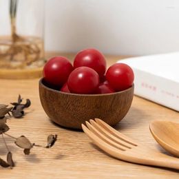 Dinnerware Sets Wooden Bowls Laser Lettering Acacia Wood Small Can Produce Kitchen Tableware Japanese Dipping Whole