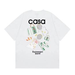 casa blanca casablanc shirt men women shirt Top dress shirt Slim Fit fashion Designer Casual clothing hight quality T-Shirts short 748