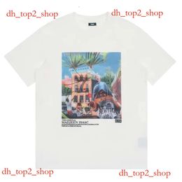 Designer Kith T Shirt Short Sleeve Luxury Major Brand Rap Classic Hip Hop Male Singer Wrld Tokyo Shibuya Retro Street Fashion Brand T-shirt 1956 1641