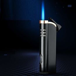 Wholesale Torch Lighters Visual Air Chamber Flame Adjustment Jet Flame Lighter For Cigar