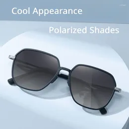 Sunglasses Polarized With Ultra-Light Titanium Frame UV400 Protection Shades Square Women's Fashion