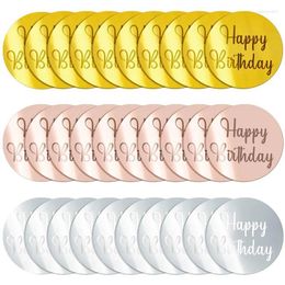 Festive Supplies 30Pcs Acrylic Cake Disc Mirror Cupcake Toppersfor DIY Decoration Party