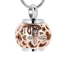 IJD9959 Customise Engrave Blank Cylinder Cremation Jewellery With Butterfly Collar Keepsake Memorial Locket Necklace For Ash4275401