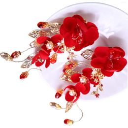 Hair Accessories Flower Clip For Girls Hypo-allergenic Flowers Clips With Crystals Banquet Wedding Masquerade