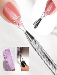 1 pcs Stainless Steel Cuticle Nail Pusher Nail Art UV Gel Remover Manicure Pedicure Care Sets Cuticle Pushers Tools3348020