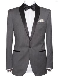 Men's Suits One Button Blazer Shawl Lapel Suit Jacket For Casual Prom