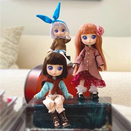 Lady Doolli Dolls 1/12 Bjd Blind Box Ob11 15cm Mystery Toys Cute Action Anime Figure Kawaii Designer Model Gift 240426