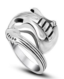 316l Stainless Steel Ring For Men Fashion Cocktail Party Vintage Style Punk Rock Finger Rings Anniversary Gift SA7114188385