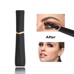 TinWong Heated Electric Eyelash Curler USB Rechargeable Portable Long-Lasting 240428