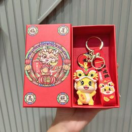 New Year's the Year of the Loong Gift Doll Schoolbag Mascot Pendant Key Chain Doll Key Chain
