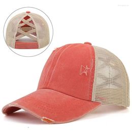 Ball Caps Spring Summer Solid Cotton Mesh Casquette Baseball Cap Adjustable Snapback Hats For Men And Women 24