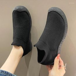 Casual Shoes 2024 Ladies Round Toe Women Vulcanize Autumn Outdoor Walking Breathable Mesh Comfortable Flat