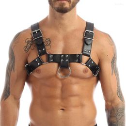 Belts PU Men Chest Harness Adjustable Buckles Durable Structure Wide Application Fashion Tops