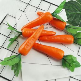 10pcs High Imitation Fake Artificial Carrot Vegetable plastic Simulated Model Ornaments Decoration 240429
