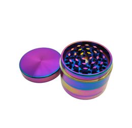 4 Layers Cool Colourful Zinc Alloy Metal Smoking Cigarette Herbal Grinder 50mm filter grinders 6853943