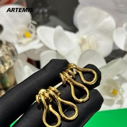 Dangle Earrings 2024 Europe Designer 24K Gold Plating Irregular Luxury Woman Top Quality Jewelry Trend