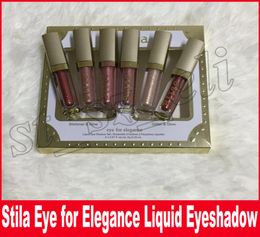 Stila Eye For Elegance set Shimmer Glitter Liquid EyeShadow makeup 6 Colours Glitter glow liquid eye shadow set 4455612