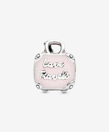 Genuine 925 Sterling Silver Lovely Travel Bag Charms Fit Original European Charm Bracelet Fashion Women Wedding Engagement Jewellery Accessories8030353