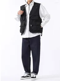 Men's Vests Individual National Tide Function Tactical Vest Men And Women Multi-pocket Casual Workwear