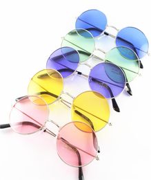 Fashion Dazzle Colour Sunglasses Retro Full Small Round Frame Decorative Eyeglasses Causal Woman Travel Circular Eyewear 91841232818