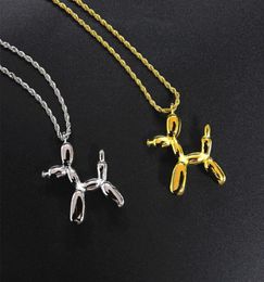 Necklaces For Womens Pendants Balloon Dogs Stainless Steel Chain Couple Fashion Gold Necklace Jewellery 2021 Whole Pendant1522217