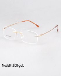 Wholewhole rimless hinged optical frames memory titanium eyeglasses prescription spectacles7482760