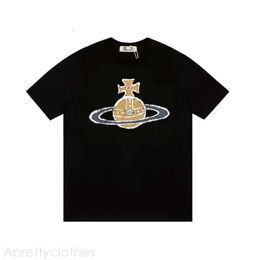 Viviennes Westwood Bag Tshirt Jersey Top Quality Designer T Shirt West Viviennes Westwood T-Shirt Brand Clothing Weatshirt Men Women Summer Letters Cotton Shirt 600