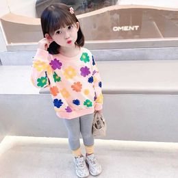 Clothing Sets Kids Girls Clothing Sets Flower Print Sports Sweatshirts+Pants Toddler Girls Clothes chid Outfits School Girls Outfits 2-7Y