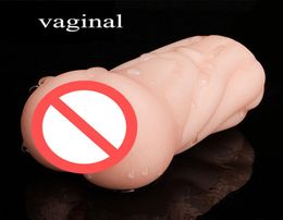 Silicone Real Pussy Artificial Vagina Oral Vaginal Anal Sex Male Masturbator Mouth Pussy Masturbation Cup Sex Toys for Men5986219
