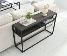 Living Room Furniture American porch table metal wrought iron long bedroom office el display table narrow side8349751