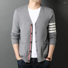 Men's Sweaters Top Grade Autum Winter Brand Fashion Knitted Men Cardigan Sweater Black Korean Casual Coats Jacket Mens Clothing M-3XL